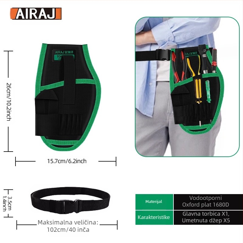 Arrizo kaiš za alat – Višenamjenska torba na pojasu električarima