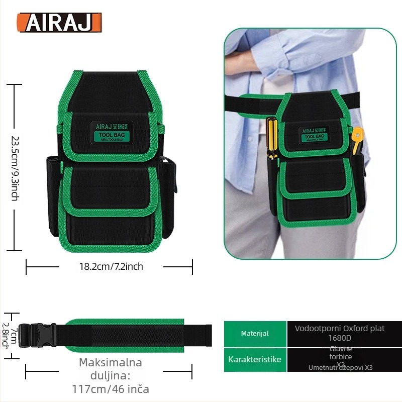 Arrizo kaiš za alat – Višenamjenska torba na pojasu električarima