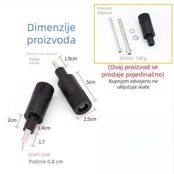 Okvir za montažu svjetla na motocikl s proširenjem nosača, steznom za cijev i držačem lampe za prednji blatnik