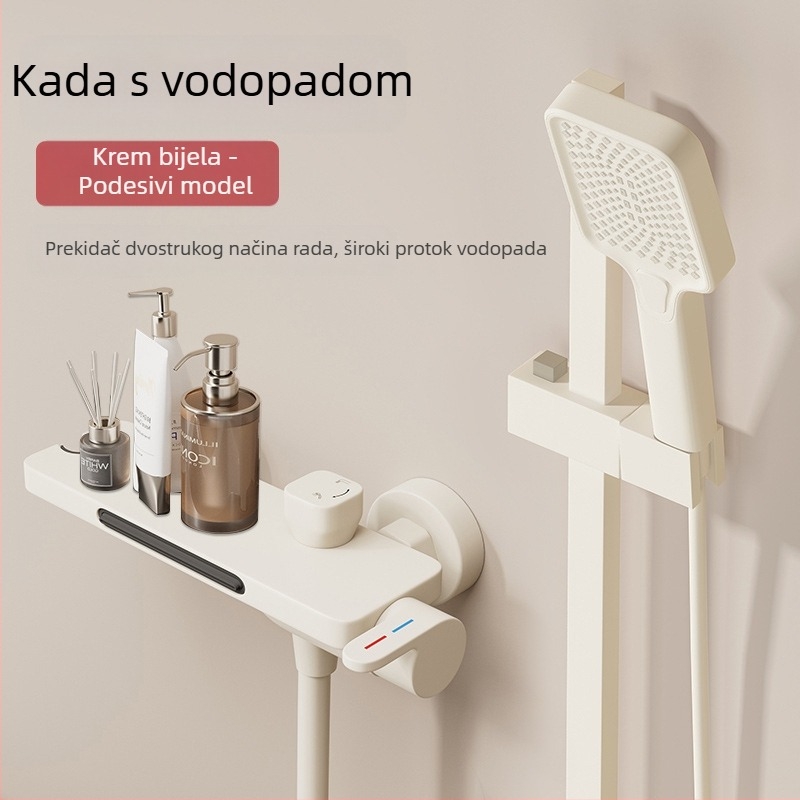 Kada slavina (zidna ugradnja; miješajući ventil; keramičko jezgro ventila; djelomično bakar; model HSQ176)