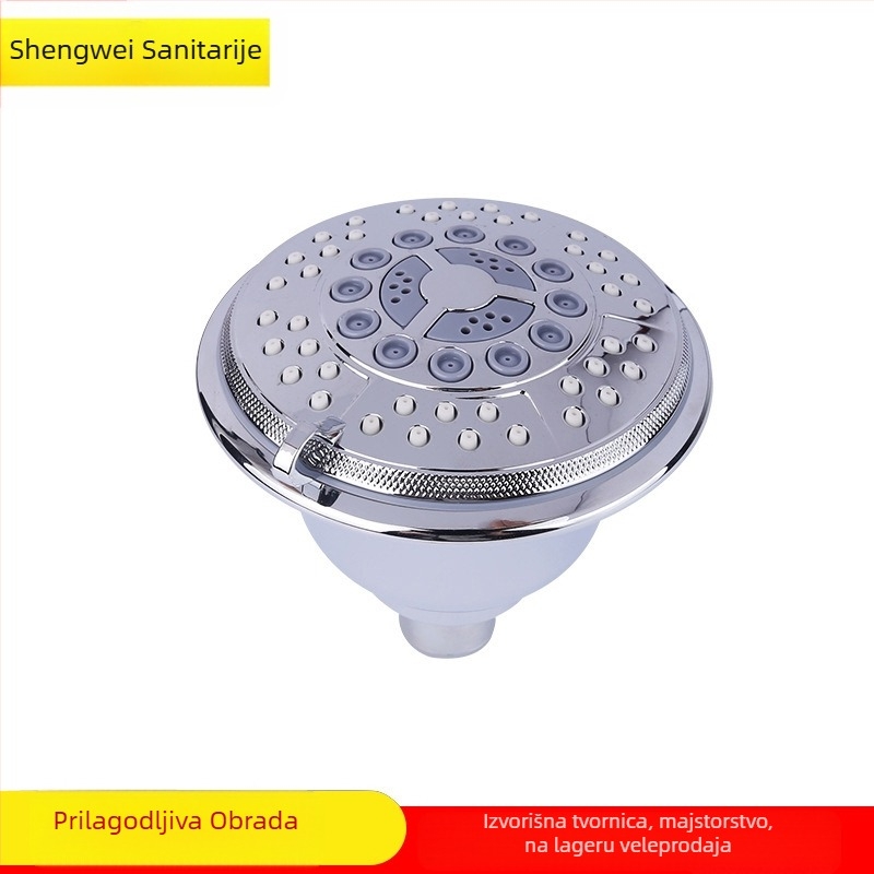 Tuš glava s štednjom vode, ABS, okrugla, SW-3037, kromirana