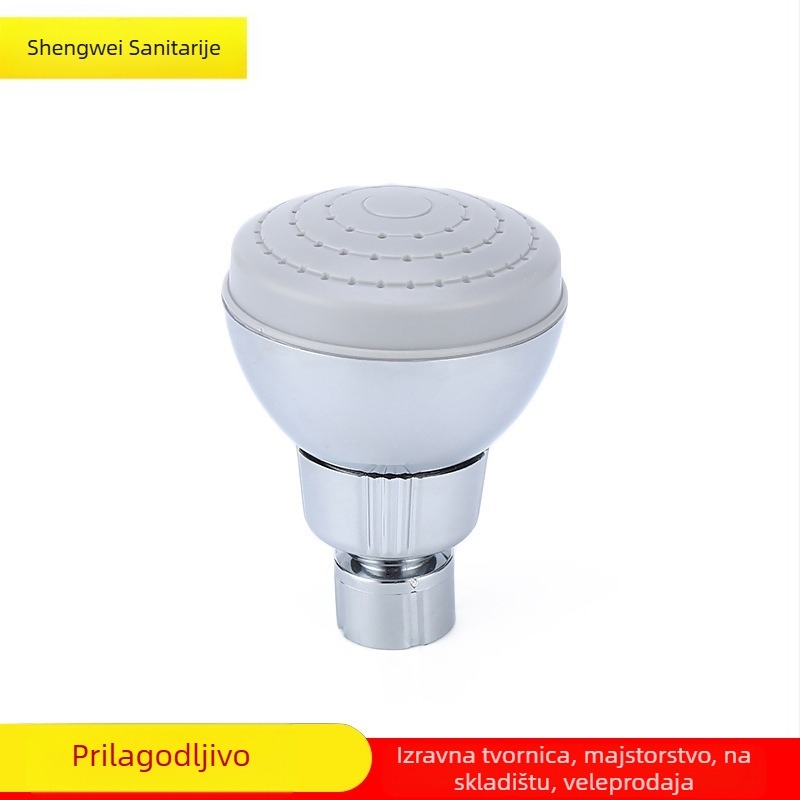 Tuš glava s štednjom vode, ABS, okrugla, SW-3037, kromirana