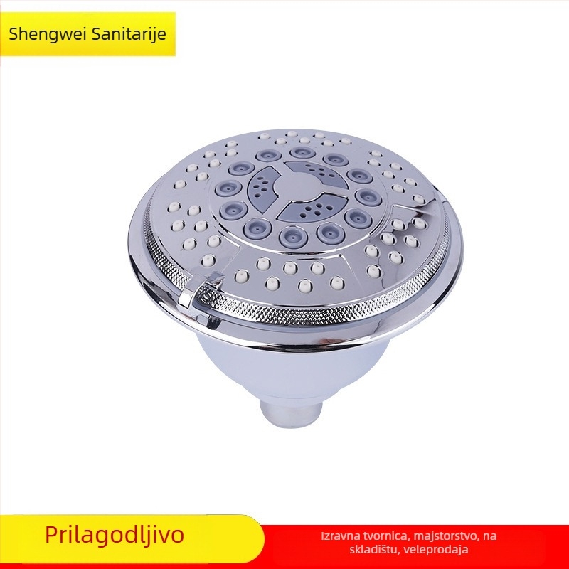 Tuš glava s štednjom vode, ABS, okrugla, SW-3037, kromirana