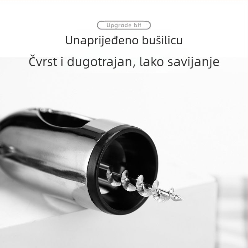 Otvarač za boce od cinkove legure i nehrđajućeg čelika, višefunkcionalan, moderan minimalistički dizajn, izdanje 2019.
