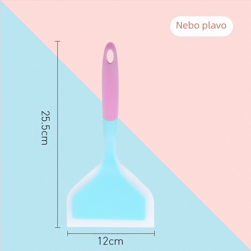 Leban silikonska kuhinjska špatula — silikon za hranu, otporna na visoke temperature, neprijanjajuća, protusklizna, zaštita od opeklina