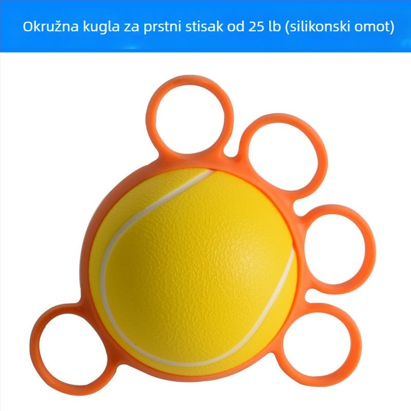 Loptica za zahvat prstiju za vježbanje i rehabilitaciju, elastični PU materijal, 20 lb otpora, pogodna za starije i djecu
