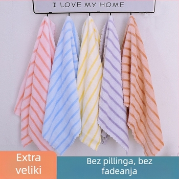 Ručnik za lice od coral fleecea, 240 g, tekstura visokih i niskih vlakana, ispisan logotip