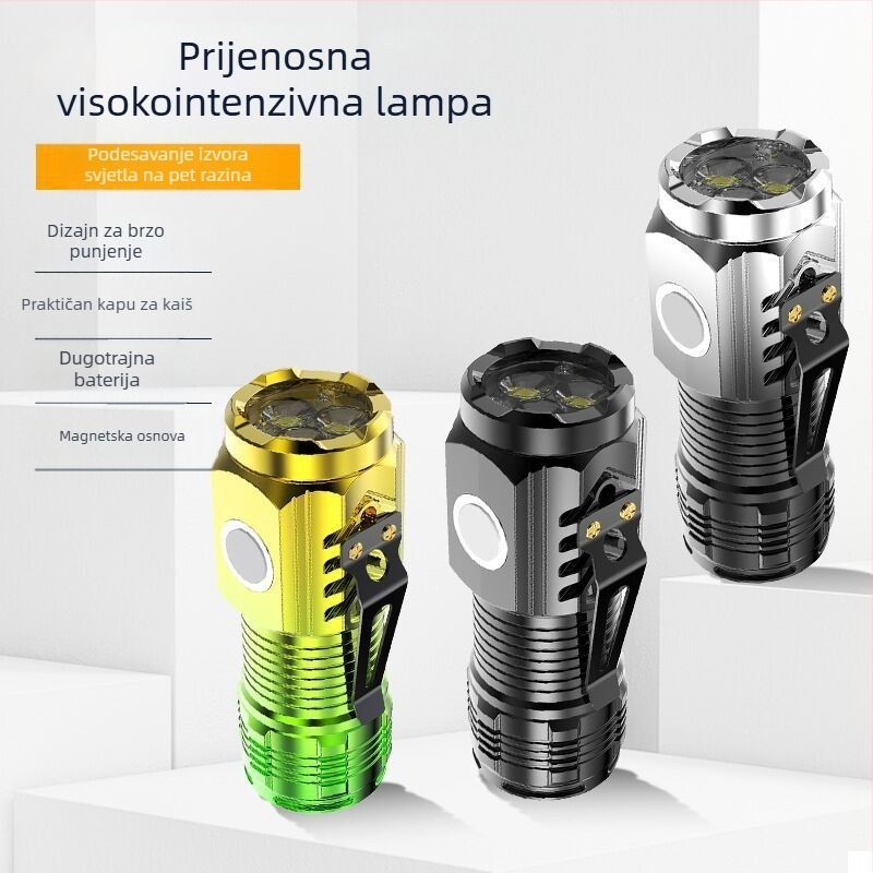 Three-eyed Monster lanterna – ručni pogon, 2000mAh, 3.7V, LED + žarulja, trajanje rada 2 sata, domet 100–200 m