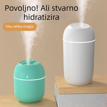 USB ovlaživač zraka za stolno ploču, tih, prenosiv, stupastog dizajna; 1 izlaz magle, 2–8 sati rada, pogodan za prostorije do 10 m²
