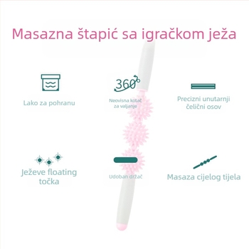Jež masazna štapić za senzornu edukaciju djece i opuštanje mišića odraslih (Specifikacije: 42; Težina: 220 g; Pakiranje: 48 kom.)