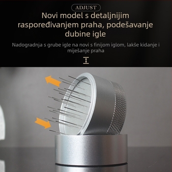 Rotacijski igličasti poslužitelj za kavu za espresso strojeve | Materijal: aluminijska legura / 304 nehrđajući čelik | Stil: vrhunski, jednostavan