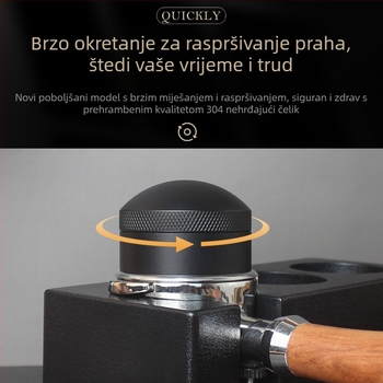 Rotacijski igličasti poslužitelj za kavu za espresso strojeve | Materijal: aluminijska legura / 304 nehrđajući čelik | Stil: vrhunski, jednostavan