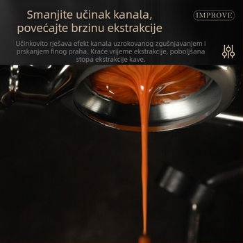 Rotacijski igličasti poslužitelj za kavu za espresso strojeve | Materijal: aluminijska legura / 304 nehrđajući čelik | Stil: vrhunski, jednostavan