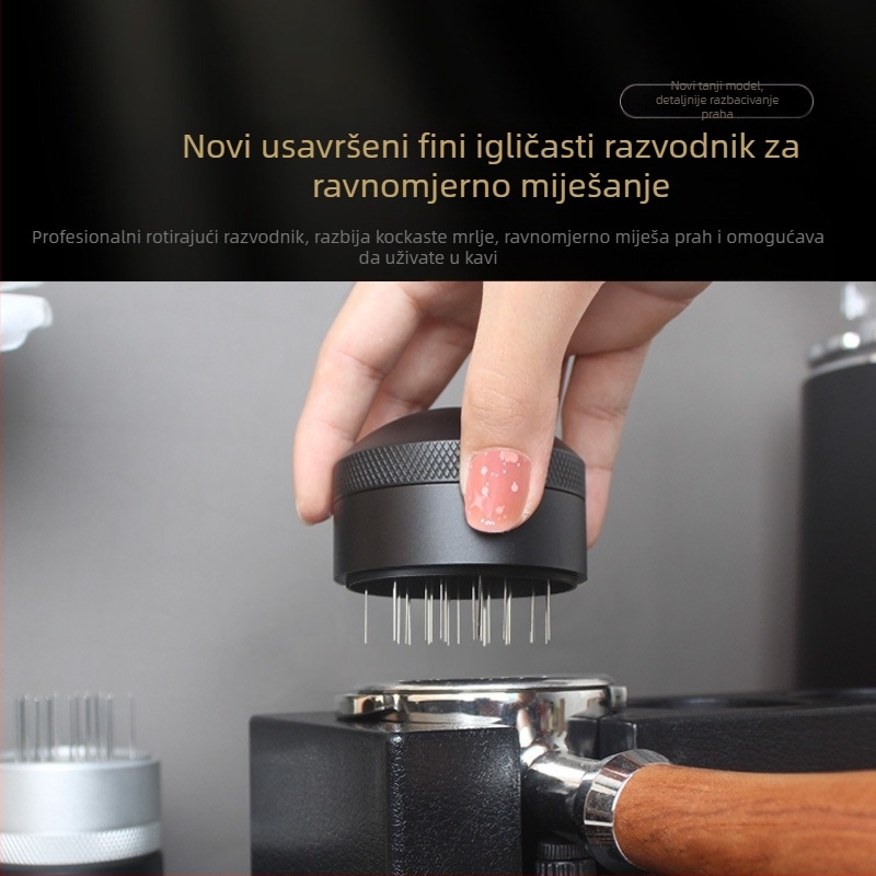 Rotacijski igličasti poslužitelj za kavu za espresso strojeve | Materijal: aluminijska legura / 304 nehrđajući čelik | Stil: vrhunski, jednostavan