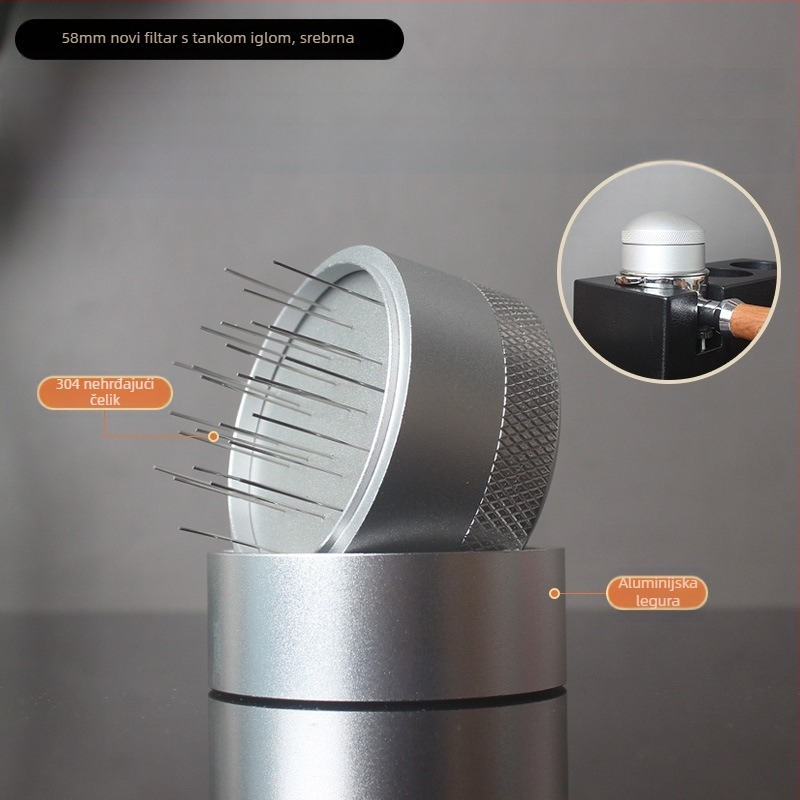 Rotacijski igličasti poslužitelj za kavu za espresso strojeve | Materijal: aluminijska legura / 304 nehrđajući čelik | Stil: vrhunski, jednostavan