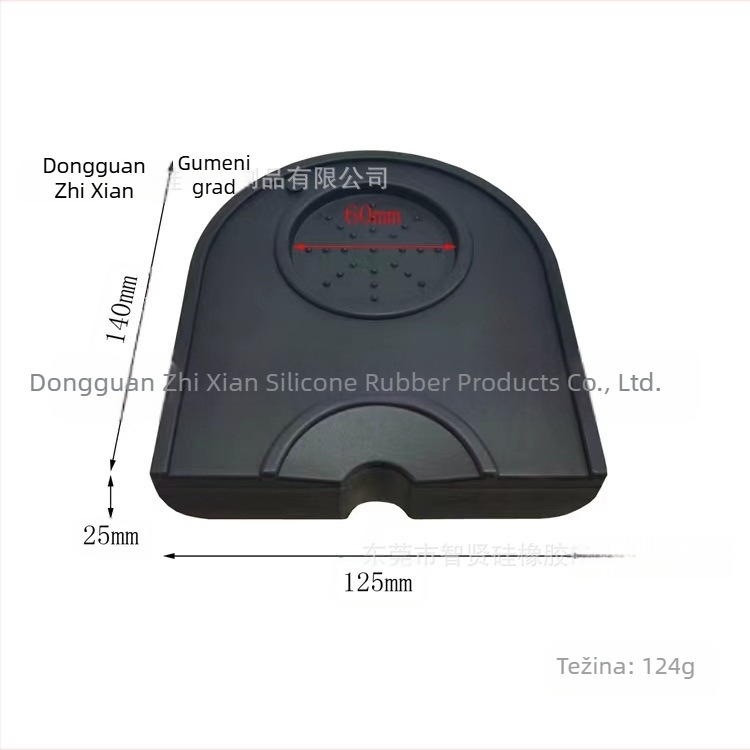 Silikon podloga za pritiskanje kave — moderni minimalistički dizajn; pogodno za bar, kafić i restoran; protuklizna površina; mogućnost prilagodbe s logotipom.