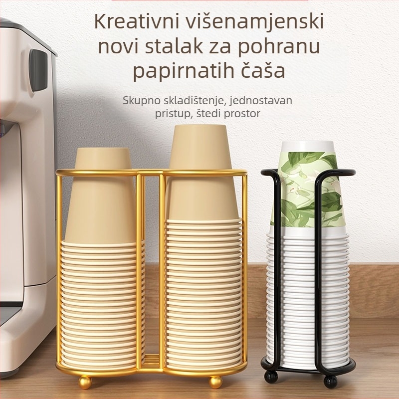 Stalak za čaše - sklopni, okretni, stolni, od kovanog željeza, 1-etažni