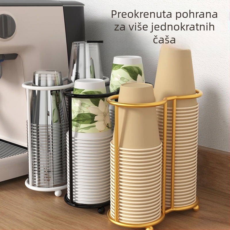 Stalak za čaše - sklopni, okretni, stolni, od kovanog željeza, 1-etažni