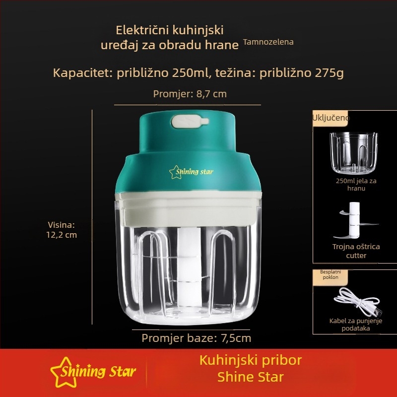 Višenamjenski ručni rezač za povrće s funkcijama rezanja na ploške i ribanja (materijal: PC+ABS, 304/430 nehrđajući čelik, 420J2, PP; za kućnu i komercijalnu upotrebu)