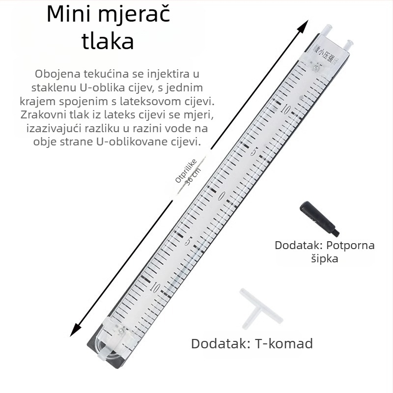 Nastavna pomagala: Set za eksperiment tlaka tekućine, prozirni spremnik, za fiziku u gimnaziji, unutarnja uporaba, materijal metaloplastika
