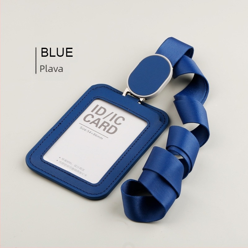 Kožni držač kartice za radnu iskaznicu, moderan minimalistički stil