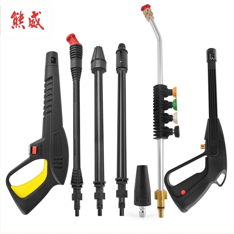 Visokotlačni pištolj za pranje automobila, glava i držač od inženjerskih plastika, doseg prskanja 2 m, tlak vode 160 bar / 2320 psi