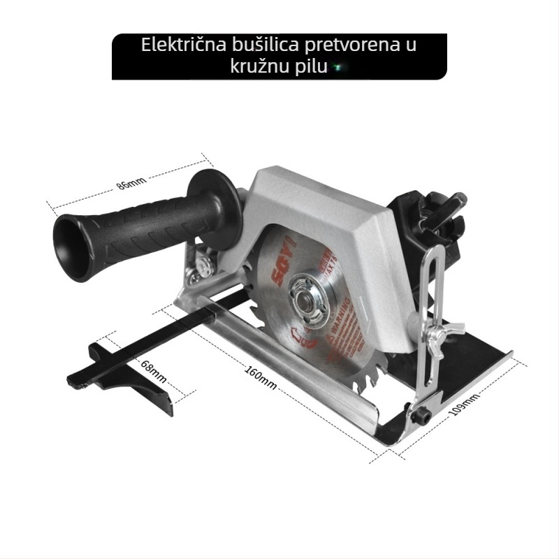 Višenamjenski set nastavaka za električne alate (Materijal: ABS + metal; Kompatibilan s ručnim bušilama, kružnim pilama, čekićima, reciprocima, lančanim pilama i kutnim brusilicama)