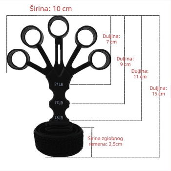Silikonski trener prstiju za snagu hvata – trener prstiju za odrasle