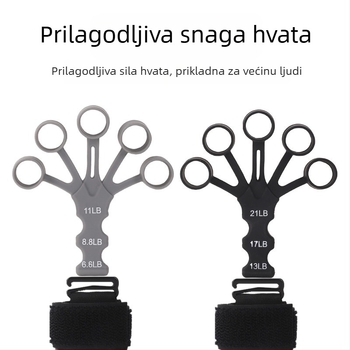 Silikonski trener prstiju za snagu hvata – trener prstiju za odrasle