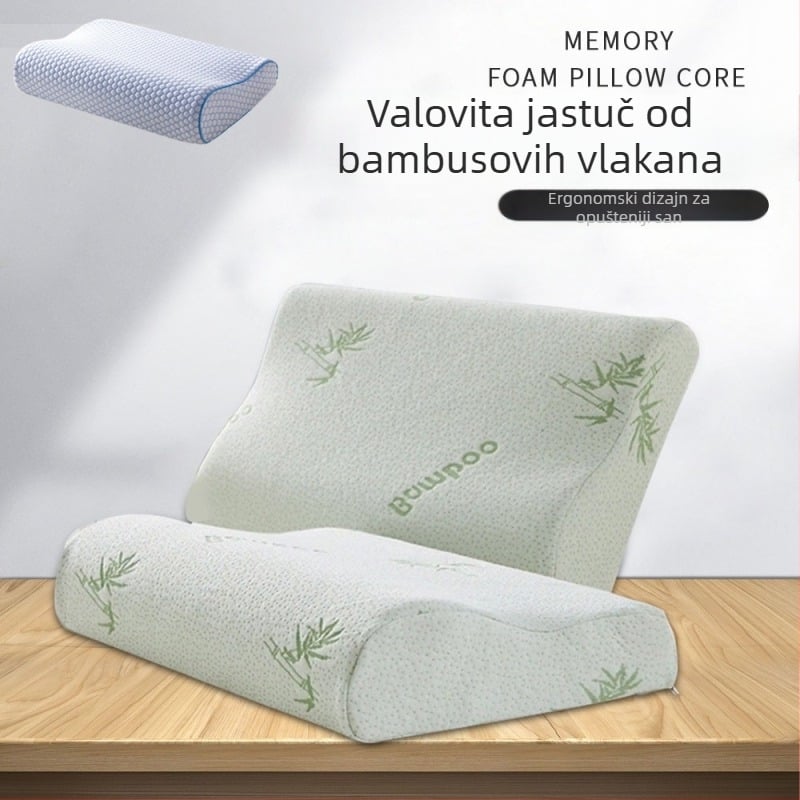 Jastuk za vratnu s memorijskom pjenom, valovitog oblika, punjenje: 98% polaganog vraćanja, jezgra od kemijske vlakna, prilagodba dostupna