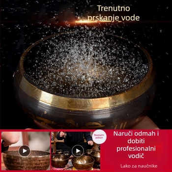 Budistička zvučna zdjela za recitiranje sutri i zvučnu terapiju — brončana zdjela za meditaciju, marka Yidian auspicious color