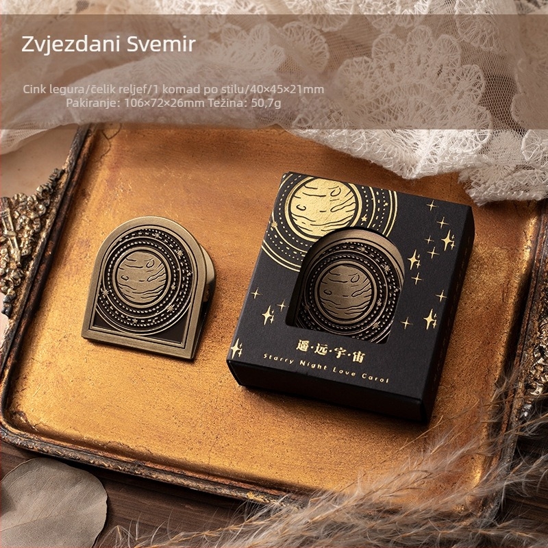 Mo Mo metalne kopče za planer – Starry Night Love Song serija, 6 dizajna