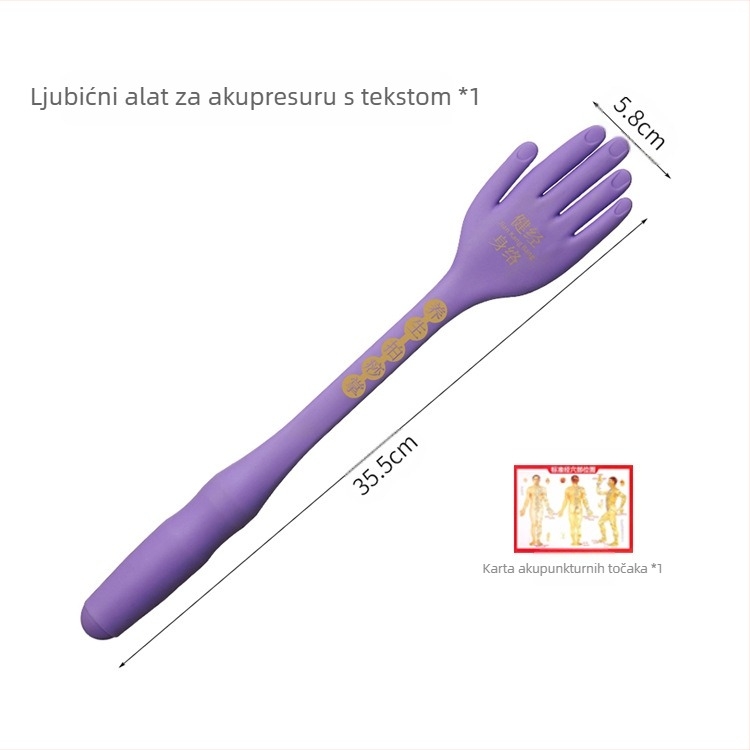 Nai jiasi Silikon ploča za meridijanske tapkanje — ručni masažni uređaj za vrat, leđa, noge i stopala