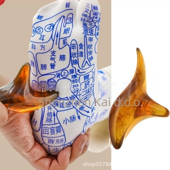 Refleksološke čarape s kartom akupunkturnih točaka i masažom meridijana, pletene sa 48 igala