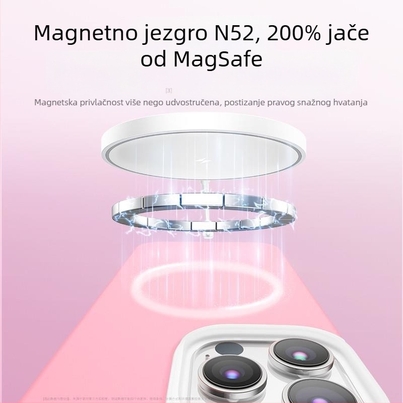 Kryt za iPhone 14 Pro / Pro Max — tekući silikon, magnetski dizajn, zaštita od pada, prenosni luksuz