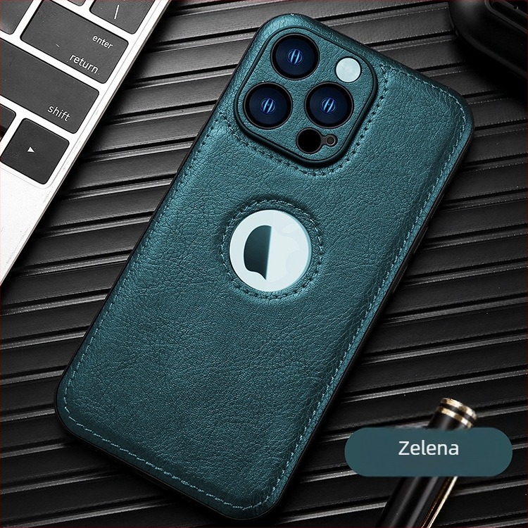 Okvirno kućište od umjetne kože, puna zaštita, otpornost na pad za iPhone 11–14 Pro/Pro Max