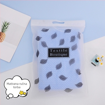 Kupaći ručnik od koralnog flisa s uzorkom saća i ananasa, 200–300 g, 32s vlakno, šivanje i rub s kukom