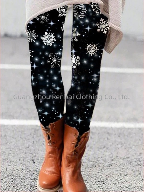 Pantalone boot-cut s printom, Milk Silk tkanina, slim kroj, Jesen 2021