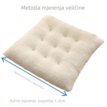 Plišani jastuk za sjedenje - jednostavan moderni stil, minimalistički dizajn, punilo od poliester vlakana