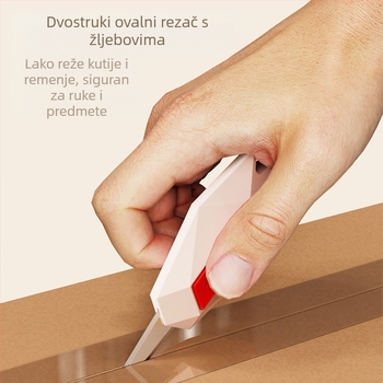 Mini magnetski nož za otvaranje kutija s unutarnjom oštricom protiv ljepila - ABS + nehrđajući čelik, model 2625, težina 15 g