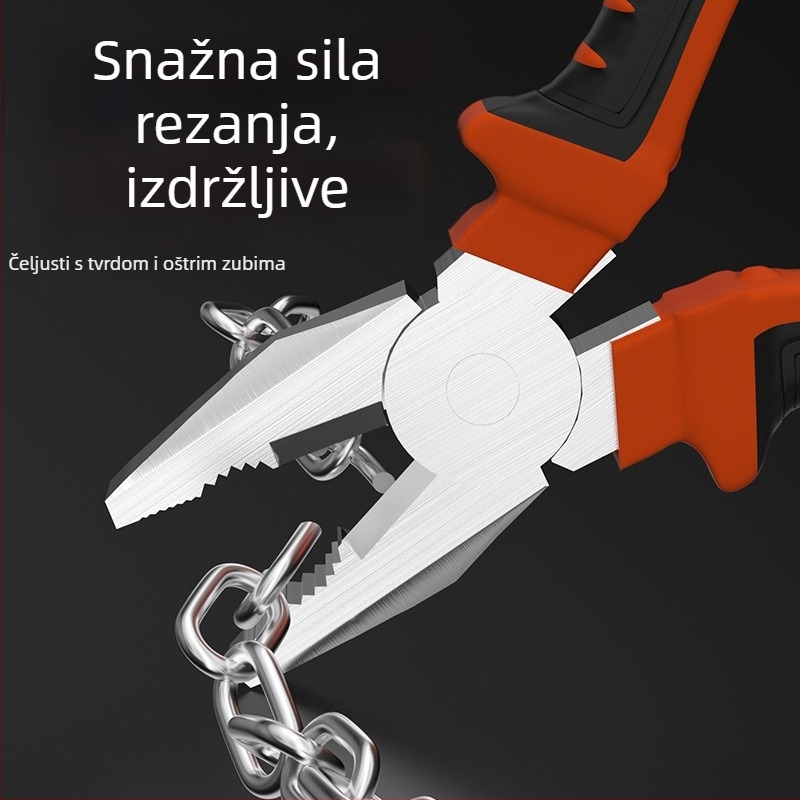 Zaključavajuće kliješta za žicu, višenamjenske kliješta, industrijska čvrstoća, duljina čeljusti 40, promjer rezanja 30