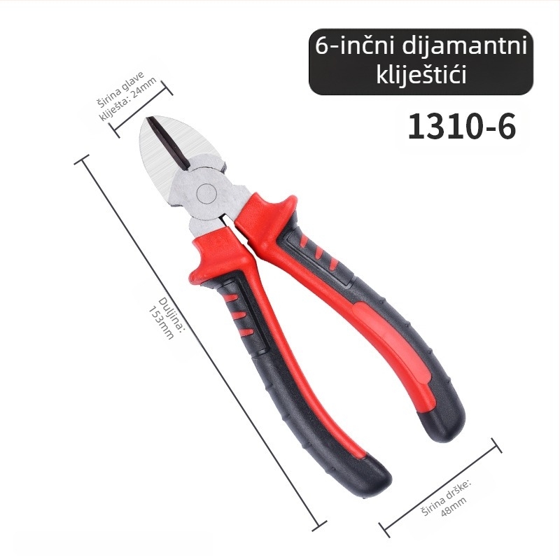 Zaključavajuće kliješta za žicu, višenamjenske kliješta, industrijska čvrstoća, duljina čeljusti 40, promjer rezanja 30