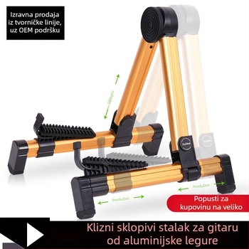 Držač za gitare FP20/SK20 od aluminijskog legura i ABS-a, pogodan za gitare, ukulele, pipa i violina