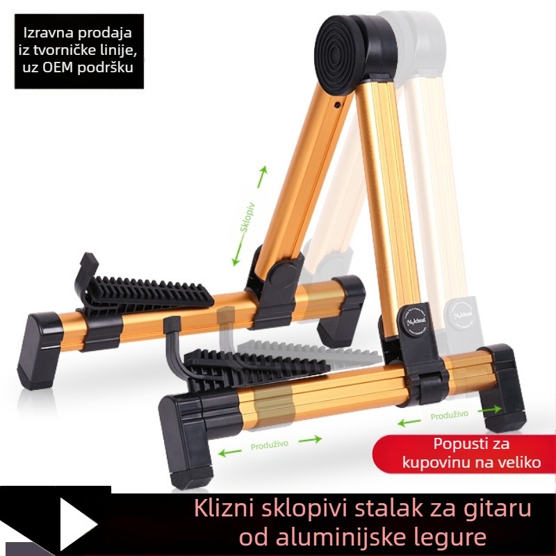 Držač za gitare FP20/SK20 od aluminijskog legura i ABS-a, pogodan za gitare, ukulele, pipa i violina