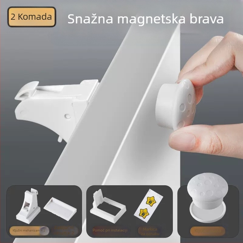 Brava za ladicu – model z-drawer lock, ABS materijal, za ladice, moderno i jednostavno, Levy Poetry