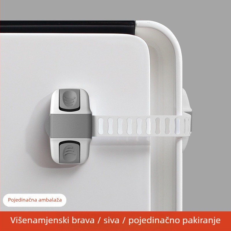 Dječji sigurnosni zasun za ormariće, vrata, ladice i hladnjak – zaštita od zapinjanja prstiju, marka Yumman's sincerity