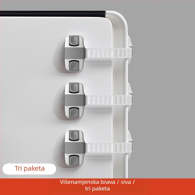 Dječji sigurnosni zasun za ormariće, vrata, ladice i hladnjak – zaštita od zapinjanja prstiju, marka Yumman's sincerity