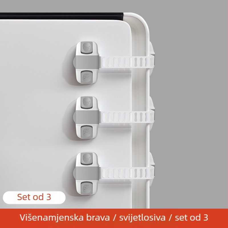 Dječji sigurnosni zasun za ormariće, vrata, ladice i hladnjak – zaštita od zapinjanja prstiju, marka Yumman's sincerity