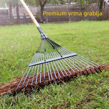 Sklopiva čelična žična grabljica za lišće za vrt i kućnu uporabu