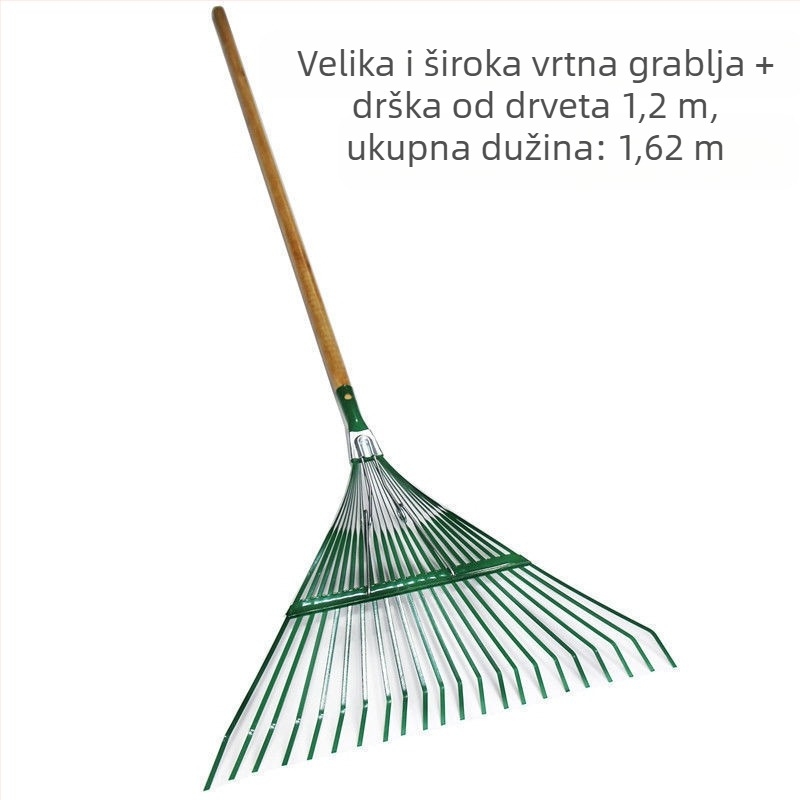 Sklopiva čelična žična grabljica za lišće za vrt i kućnu uporabu